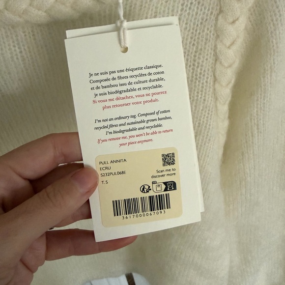 Sezane Annita Jumper in Ecru - Picture 5 of 5